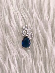 Sapphire Blue 925 Sterling Silver Jewelry Set