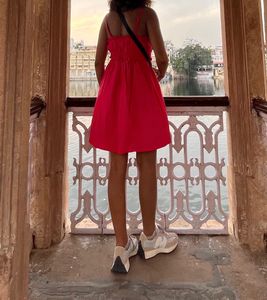 Pink Flared Dress
