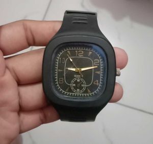 Black Square Quartz Watch