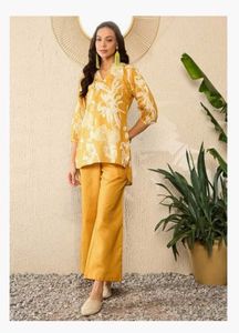 Stylish Leaf Print Co-ord Set