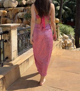 HWW sequin pink co-ord, new