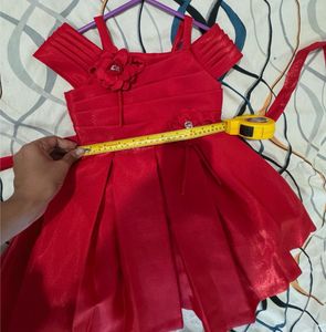 Red Partywear Frock