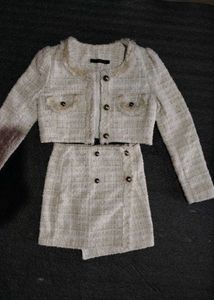 Tweed Skirt Set