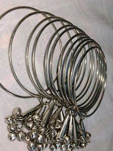 Silver Jingle Bangles