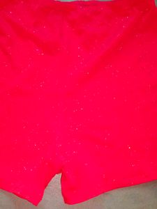 Red Glitter Shorts