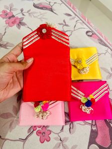 Pack of 4 Floral Ethnic Pouch