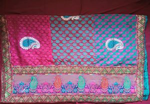 Heavy Worked ✨ Saree With Blouse (Multi Colour)