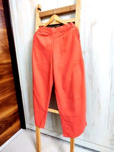 Coral Colour Cotton Paint Waist Size-28