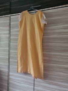 Silk kurta with handwork