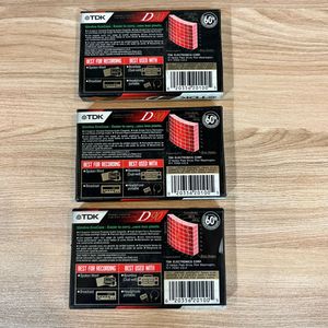 3 TDK D90 Audio Cassette Blank