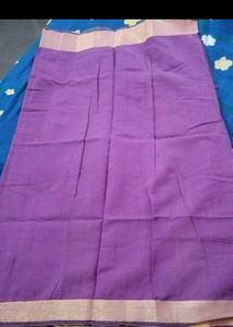 Purple &amp; Gold Saree