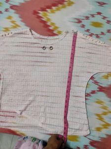 Baby Pink Net Baggy Top