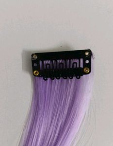 Korean Style Purple Hair Extension Highlight