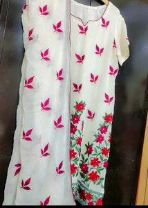 Multi Floral Print Suit Salwar & Dupatta 44 Bust