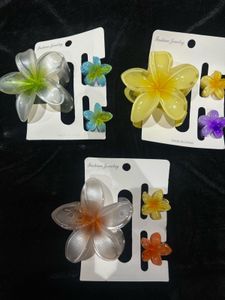 Flower Hair Clip Set