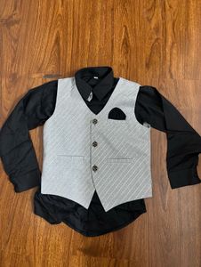 Boys' Formal Vest & Shirt Set (5yrs)