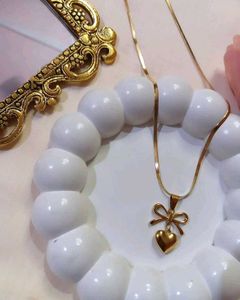 Heart Bow Necklace