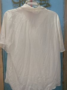 Elegant White Tie-Neck Blouse