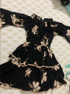 Black Floral Dress For 12-13 Year Old Girls