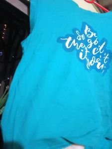 Blue Graphic Print Tee