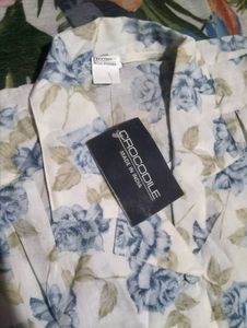 Floral Print Button-Down Shirt