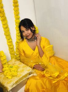 Yellow Anarkali Suit