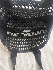 Authentic Karl Lagerfeld ANTIBES STRAW TOTE