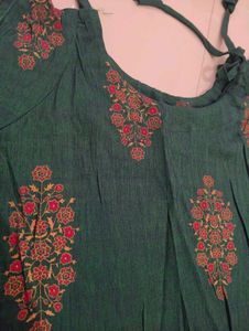 Green Printed Dress