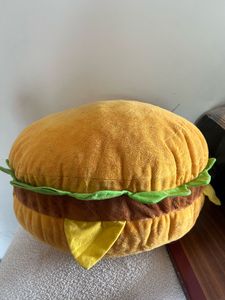 Giant Soft Burger Plush Pillow