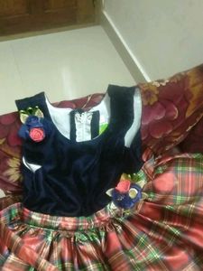 Cute Plaid Girls Dress