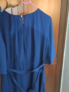 Elegant Blue Dress By AND on Sale