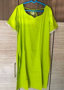 Lime Green Lehariya Suit Set Gayraa 2XL