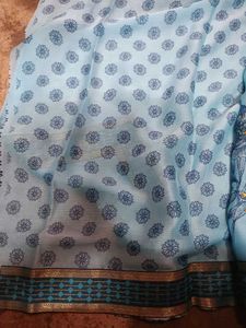 Party Wear Printed Saree With Blouse