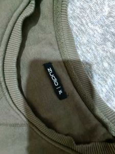 Zudio Khaki Colour Sweatshirt