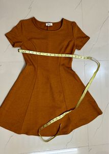 Unused Mustard Fit &amp; Flare Dress🔥