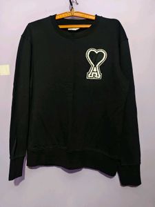 Ami Paris Black Sweatshirt Size L