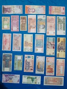 Foreign Note Collection Real Currency 25 Piece UNC