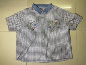 Unisex Cropped Baggy Shirt