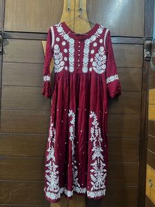 Elegant Embroidered Kurta Dress