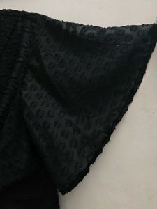 Elegant Black Wrap Top