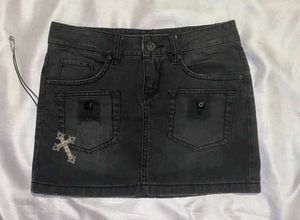 Charcoal Mini Skirt