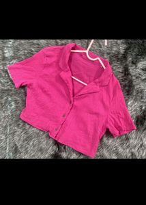 Pink Crop Top