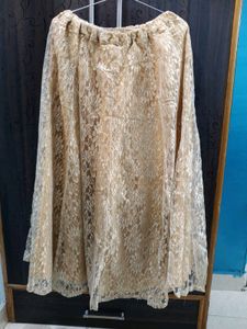 🔥Price Drop 🔥Heavy Flare Golden Ethnic Skirt