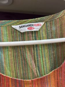 Striped Green Kurta