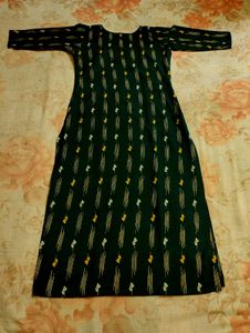 Bottle Green Colour Kurti 💚