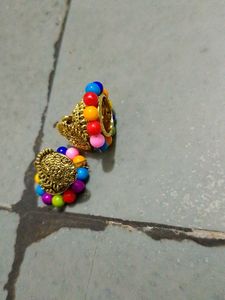 Colorful Jhumka Earrings