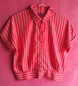 Oversized Cropped Shirt
