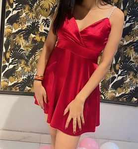Beautiful Party Wear Dress With Pearl Strap