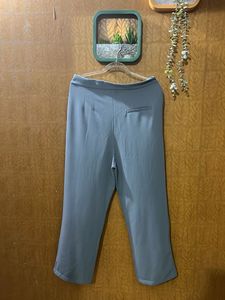Grey Wide-Leg Trousers