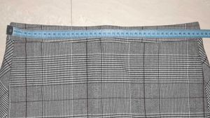 Gray Plaid Mini Skirt